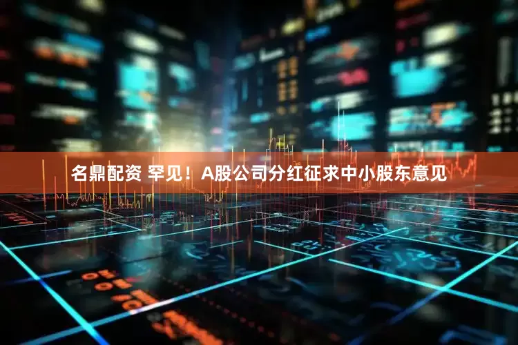 名鼎配资 罕见！A股公司分红征求中小股东意见