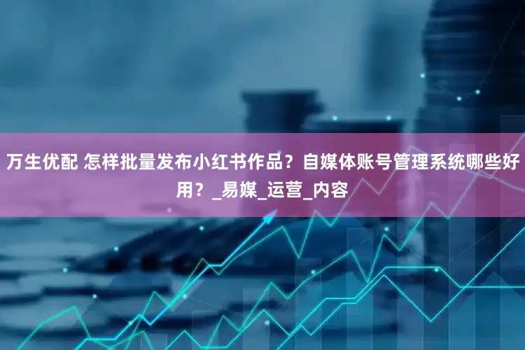 万生优配 怎样批量发布小红书作品？自媒体账号管理系统哪些好用？_易媒_运营_内容