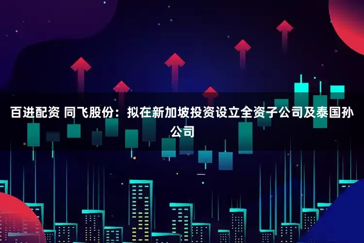 百进配资 同飞股份：拟在新加坡投资设立全资子公司及泰国孙公司
