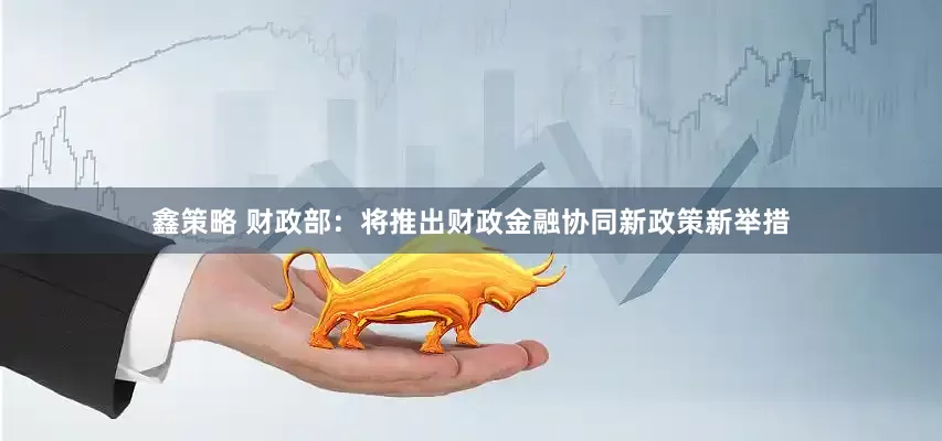 鑫策略 财政部：将推出财政金融协同新政策新举措