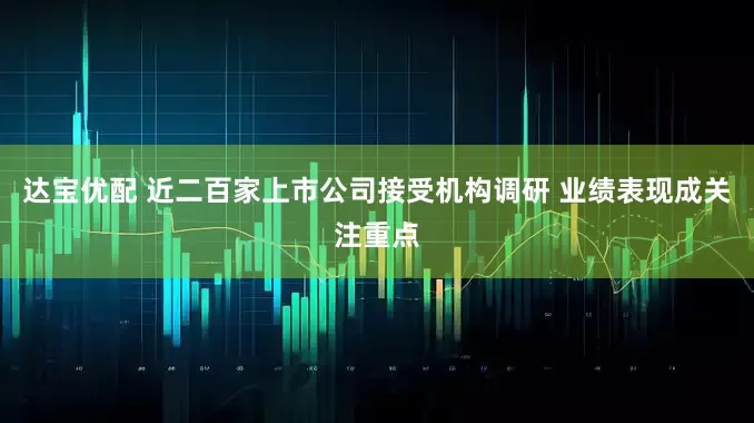 达宝优配 近二百家上市公司接受机构调研 业绩表现成关注重点